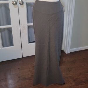 Ralph Lauren Brown Wool Blend Maxi Skirt